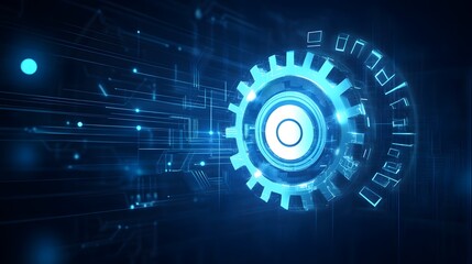 Obraz premium Symbols or graphics illustrating the concept of quality improvement resulting from software updates and system installations