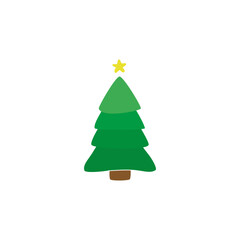 Christmas tree. Christmas. New year. Christmas tree on a white background. Vector.