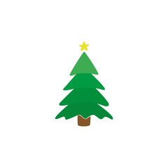 Christmas tree. Christmas. New year. Christmas tree on a white background. Vector.