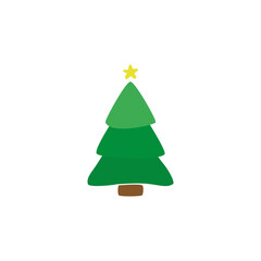 Christmas tree. Christmas. New year. Christmas tree on a white background. Vector.