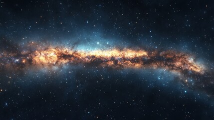 Fototapeta premium Stunning milky way galaxy in starry night sky