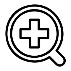 Obraz premium zoom line icon