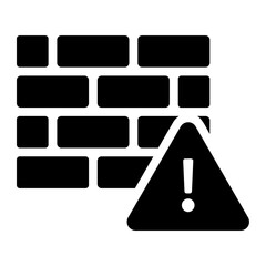 firewall glyph icon