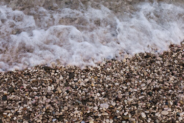 Croatia, Krk island. sea in autumn. vacation by the sea