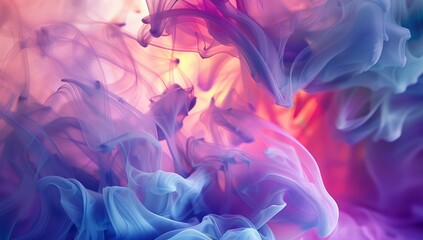 Fototapeta premium Abstract background with flowing colors and shapes, creating an ethereal...