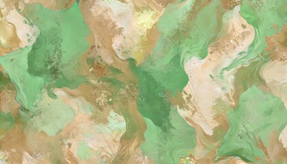 Fototapeta premium Warm beige and soft green with shimmering lacobel accents capture the spirit of family gatherings during the holiday seasons, Generative AI