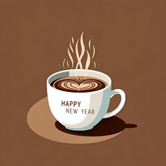 Obraz premium Celebrate New Year 2025 with New Beginnings 