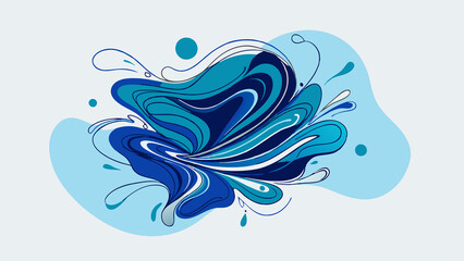 Fototapeta premium Abstract fluid art