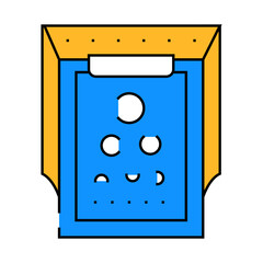 snellen table ophthalmology line icon vector. snellen table ophthalmology sign. isolated symbol illustration