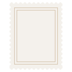 Blank Postage Stamp Shape