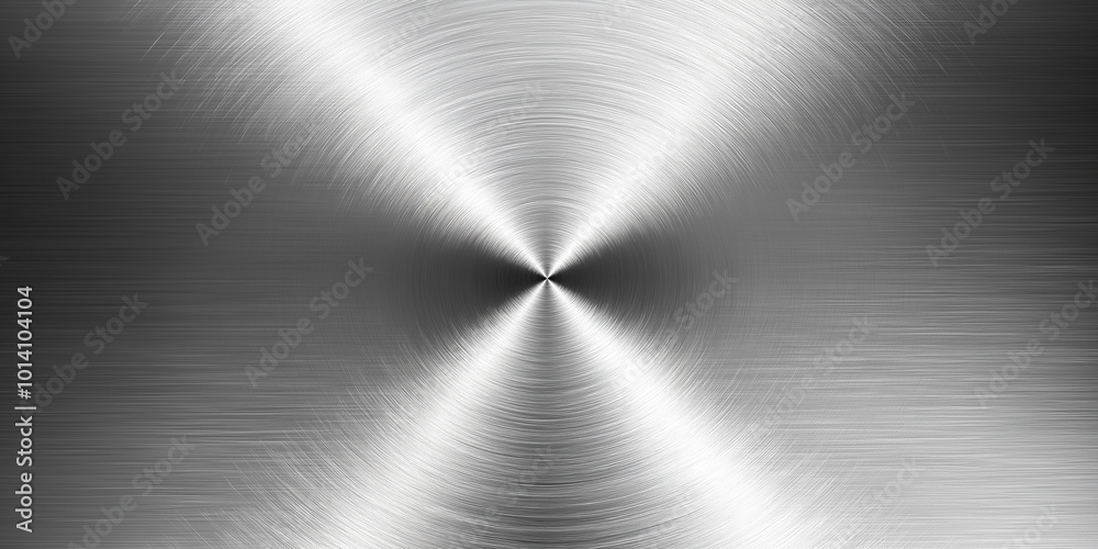 Aufkleber circular brushed metal texture background with concentric circles emanating from the center
