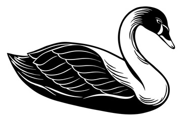 Obraz premium Mute Swan Emotions: Vector Illustrations for Every Mood - Happy, Sad, Angry, and More, Expressive mute swan illustrations showcasing various emotions and activities