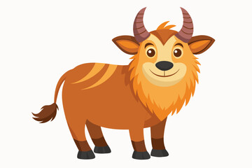 Happy Takin Animals: Vector Illustrations, Cartoons, and Line Art Designs, Explore joyful Takin animal illustrations for your creative projects