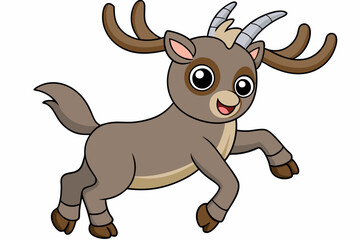 Markhor Animal Vector Illustrations: Happy, Funny, Yoga & Dance Designs, Explore vibrant Markhor animal vector designs with various emotions and activities