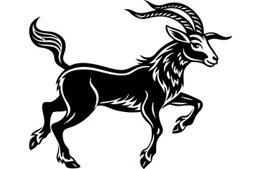 Markhor Animal Vector Illustrations: Happy, Funny, Yoga & Dance Designs, Explore vibrant Markhor animal vector designs with various emotions and activities