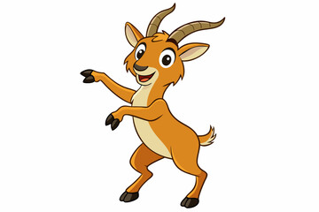 Markhor Animal Vector Illustrations: Happy, Funny, Yoga & Dance Designs, Explore vibrant Markhor animal vector designs with various emotions and activities