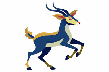 Markhor Animal Vector Illustrations: Happy, Funny, Yoga & Dance Designs, Explore vibrant Markhor animal vector designs with various emotions and activities