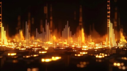 Abstract Digital Visualization of Sound Frequencies