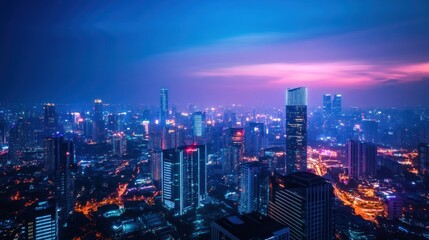 Obraz premium Cityscape at Twilight