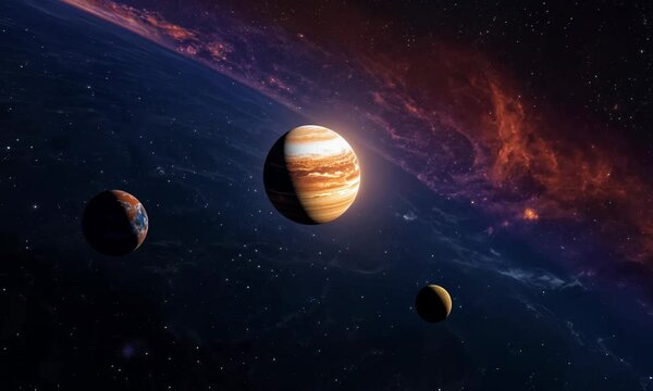 Trappist-1 system with its seven Earth-like exoplanets. Video