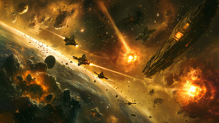 Generative AI, Laser-Firing Drones Engage in Epic Space Battle