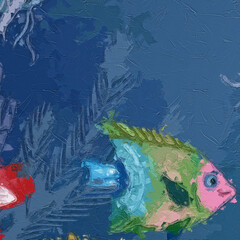 Oil paintings and various flowers, cats, dogs, chrysanthemums, ponds, various aquatic creatures, marine creatures, roosters, are beautiful