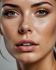 Beautiful close-up portrait of a woman