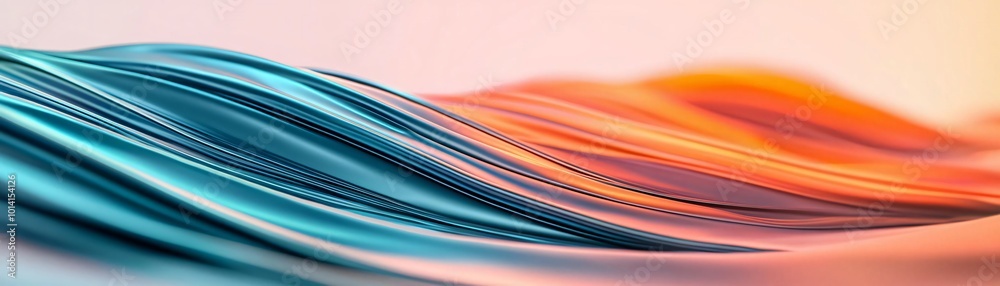 Poster abstract waves of color in mesmerizing patterns create a dynamic and artistic visual experience for 