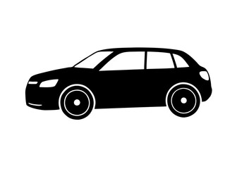 vector car silhouette transport cars black 