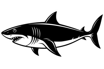 Cute Dolphin silhouette minimalistic vector art illustration