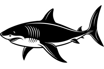 Cute Dolphin silhouette minimalistic vector art illustration