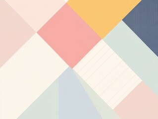 Obraz premium Minimalistic geometric pattern with clean lines and soft pastel tones as the background for an elegant, simple quote.