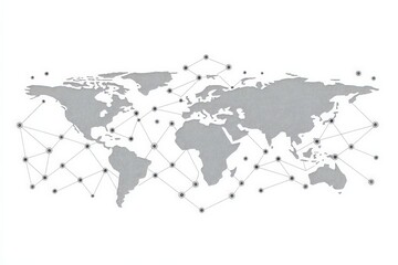 Global Connectivity - A Visual Representation of Worldwide Connections.