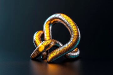 Obraz premium Minimalist depiction of a phishing link, with an exclamation mark and dangerous URL highlighted