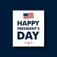 Happy Presidents Day United States Of America Background Vector Illustration