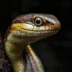 Fototapeta premium Close-Up Portrait of a Snake's Eye