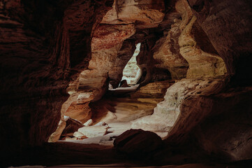 inside the cave