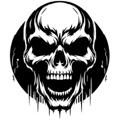 Skull image for t-shirt design