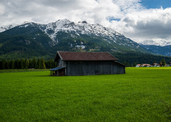 mountain hut in the mountains