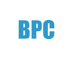 BPC logo design vector template. BPC