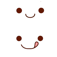 emoji face illustrator icon for social media needs that express your design