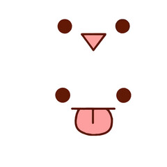 emoji face illustrator icon for social media needs that express your design