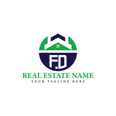 Fototapeta premium Modern Real Estate Logo Design