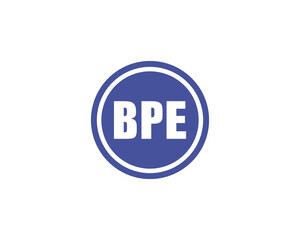 BPE logo design vector template. BPE