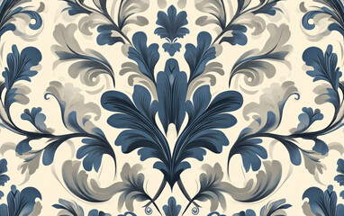Fototapeta premium Retro style floral texture art background