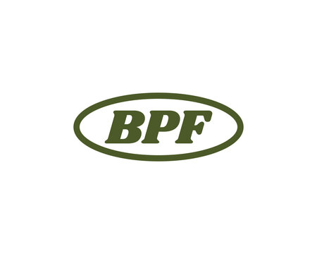 BPF logo design vector template. BPF