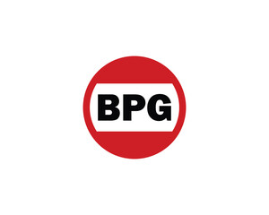 BPG logo design vector template. BPG