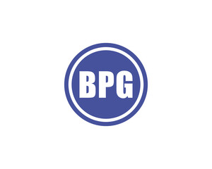 BPG logo design vector template. BPG