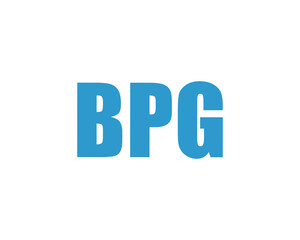 BPG logo design vector template. BPG
