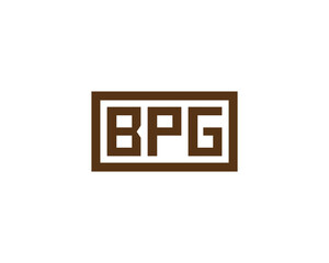 BPG logo design vector template. BPG